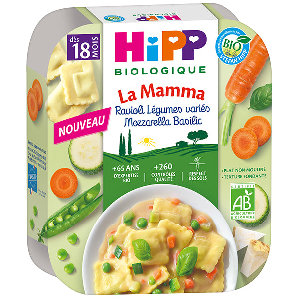 Ravioli Légumes variés Mozzarella Basilic