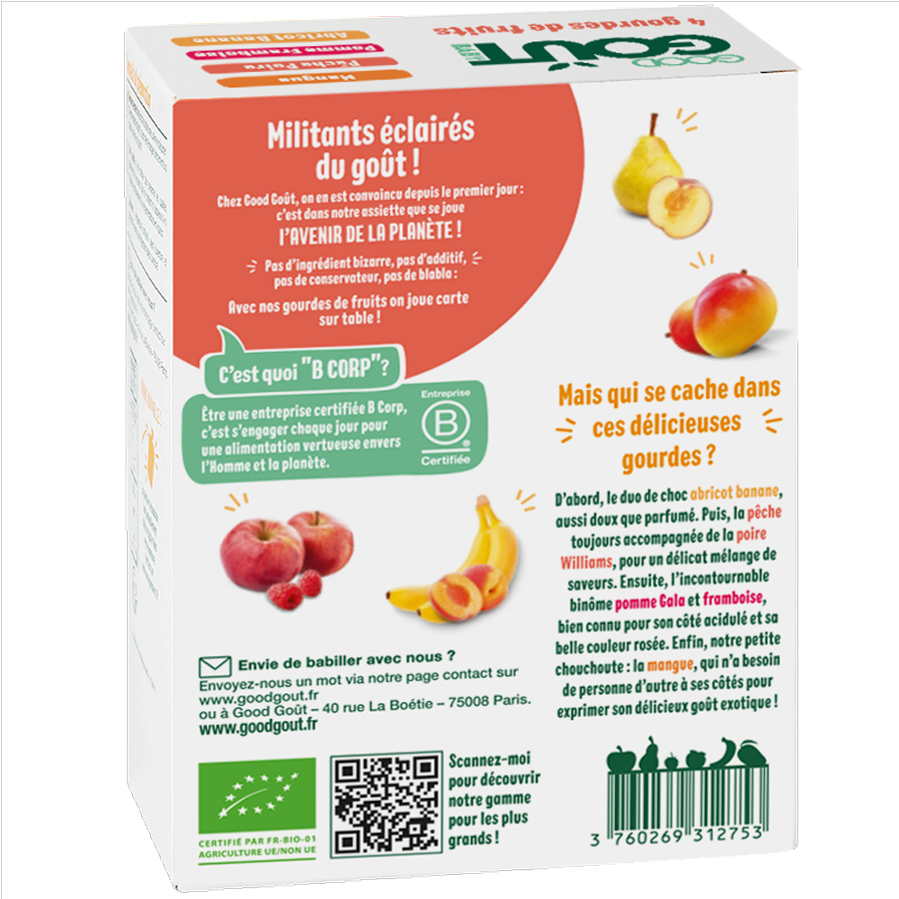 Pack - Variety fruits 4x120g